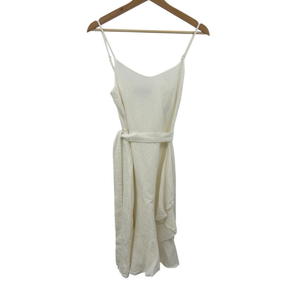 Banana Republic Linen Ruffle Wrap Dress - Picture 4 of 8